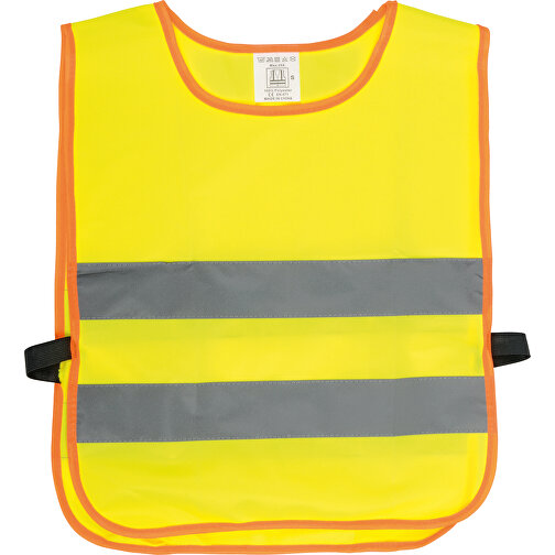 Sicherheitsweste Für Kinder MINI HERO , gelb, grau, orange, Polyester, 47,00cm x 37,00cm (Länge x Breite), Bild 1