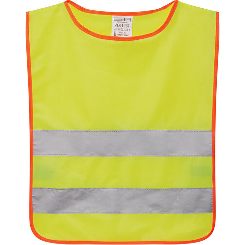 Sicherheitsweste Für Kinder MINI HERO , gelb, grau, orange, Polyester, 47,00cm x 37,00cm (Länge x Breite), Bild 2