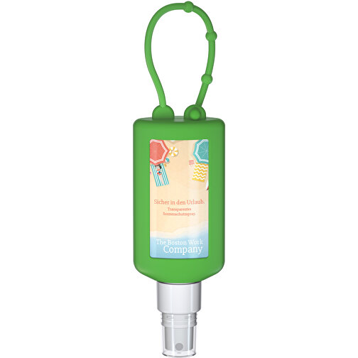 Solskyddsspray (SPF30), 50 ml Bumper green, Body Label (R-PET), Bild 2