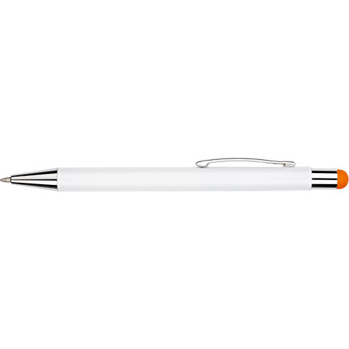 Kugelschreiber Philadelphia , Promo Effects, weiß/orange, Aluminium, 13,50cm x 0,80cm (Länge x Breite), Bild 7