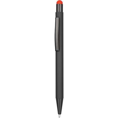 Kugelschreiber Colorado , Promo Effects, schwarz/rot, Aluminium, 13,50cm x 0,80cm (Länge x Breite), Bild 1