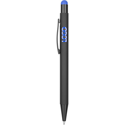 Kugelschreiber Colorado , Promo Effects, schwarz/dunkelblau, Aluminium, 13,50cm x 0,80cm (Länge x Breite), Bild 4