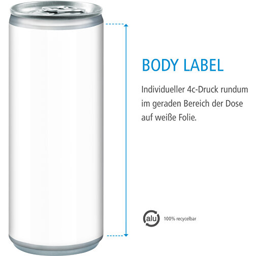 Energy Drink, Body Label , Aluminium, Folie, 5,30cm x 13,50cm x 5,30cm (Länge x Höhe x Breite), Bild 4