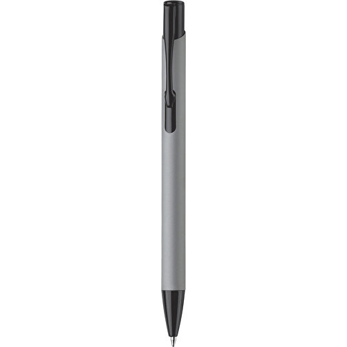 Kugelschreiber Alicante Soft-Touch , grau / schwarz, Aluminium, 13,80cm (Länge), Bild 1