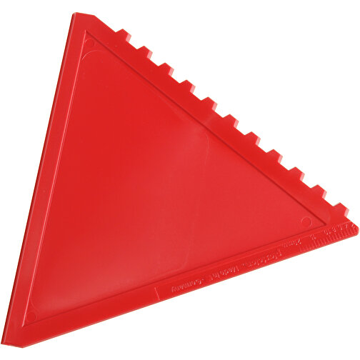Eiskratzer 'Kappa' , rot, PS, 11,50cm x 0,20cm x 10,20cm (Länge x Höhe x Breite), Bild 1