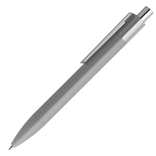 Prodir DS4 Soft Touch PRR Push Kugelschreiber , Prodir, delfingrau / silber poliert, Kunststoff, 14,10cm x 1,40cm (Länge x Breite), Bild 4