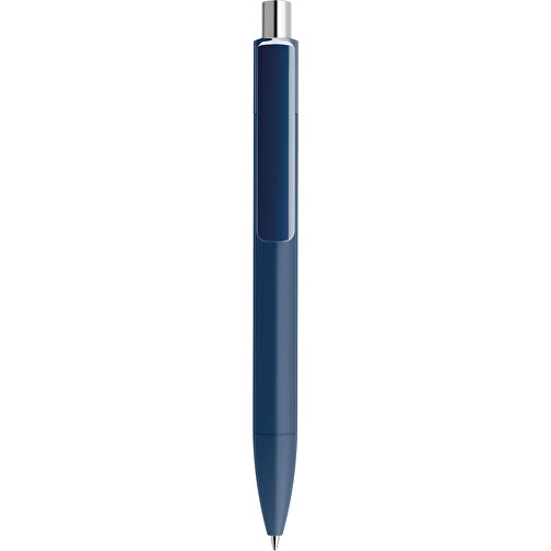 Prodir DS4 Soft Touch PRR Push Kugelschreiber , Prodir, sodalithblau / silber poliert, Kunststoff, 14,10cm x 1,40cm (Länge x Breite), Bild 1