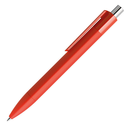 Prodir DS4 Soft Touch PRR Push Kugelschreiber , Prodir, rot / silber poliert, Kunststoff, 14,10cm x 1,40cm (Länge x Breite), Bild 4