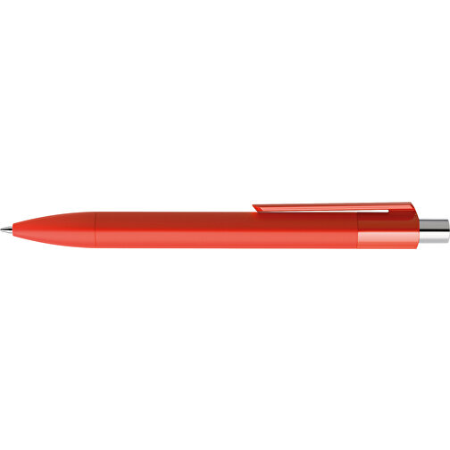 Prodir DS4 Soft Touch PRR Push Kugelschreiber , Prodir, rot / silber poliert, Kunststoff, 14,10cm x 1,40cm (Länge x Breite), Bild 5