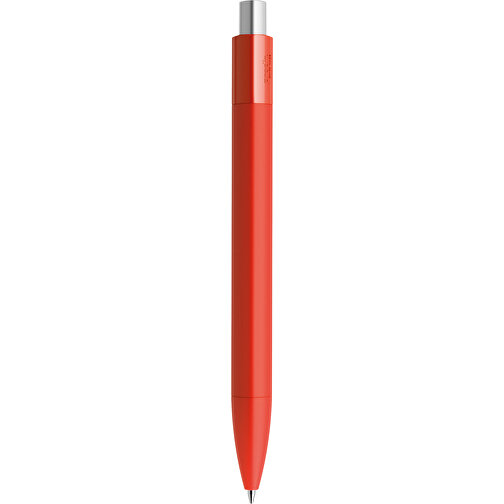 Prodir DS4 Soft Touch PRR Push Kugelschreiber , Prodir, rot / silber satiniert, Kunststoff, 14,10cm x 1,40cm (Länge x Breite), Bild 3