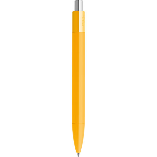 Prodir DS4 Soft Touch PRR Push Kugelschreiber , Prodir, gelb / silber satiniert, Kunststoff, 14,10cm x 1,40cm (Länge x Breite), Bild 3