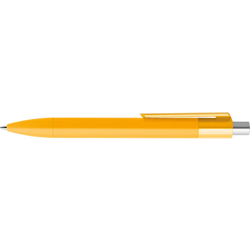 Prodir DS4 Soft Touch PRR Push Kugelschreiber , Prodir, gelb / silber satiniert, Kunststoff, 14,10cm x 1,40cm (Länge x Breite), Bild 5