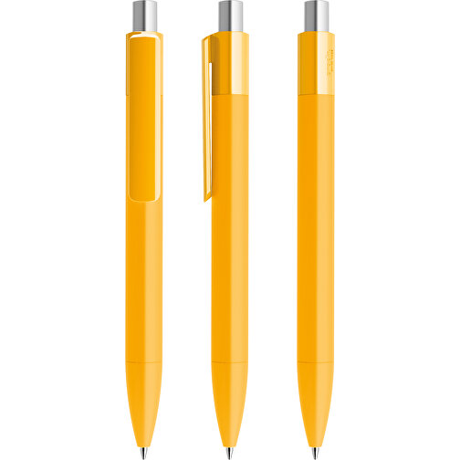 Prodir DS4 Soft Touch PRR Push Kugelschreiber , Prodir, gelb / silber satiniert, Kunststoff, 14,10cm x 1,40cm (Länge x Breite), Bild 6