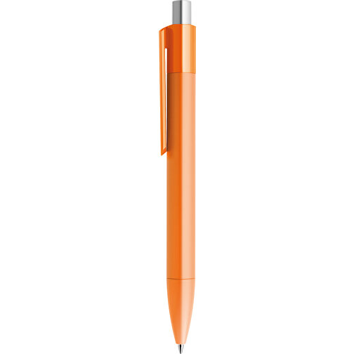 Prodir DS4 PMM Push Kugelschreiber , Prodir, orange / silber satiniert, Kunststoff, 14,10cm x 1,40cm (Länge x Breite), Bild 2