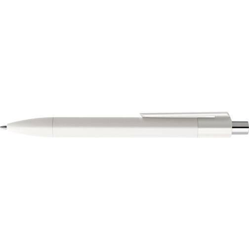 Prodir DS4 PMM Push Kugelschreiber , Prodir, weiss / silber poliert, Kunststoff, 14,10cm x 1,40cm (Länge x Breite), Bild 5