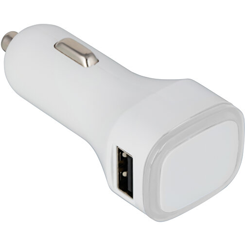 USB-Autoladeadapter COLLECTION 500 , Reflects, weiß, Kunststoff, 70,00cm x 26,00cm x 31,00cm (Länge x Höhe x Breite), Bild 1