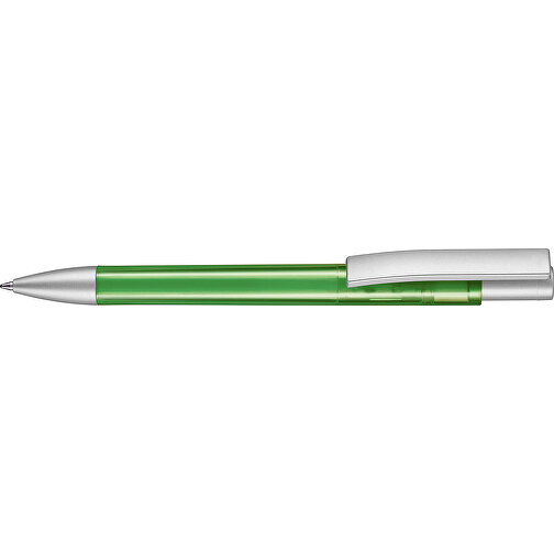 Kugelschreiber STRATOS TRANSPARENT SI , Ritter-Pen, gras grün, ABS-Kunststoff, 1,70cm (Länge), Bild 3