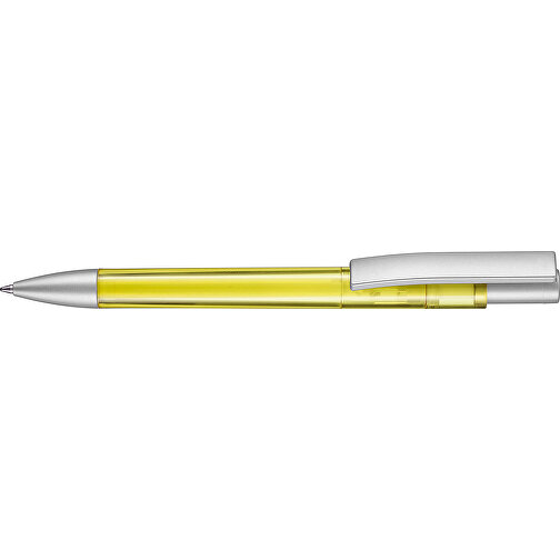 Kugelschreiber STRATOS TRANSPARENT SI , Ritter-Pen, ananas-gelb, ABS-Kunststoff, 1,70cm (Länge), Bild 3