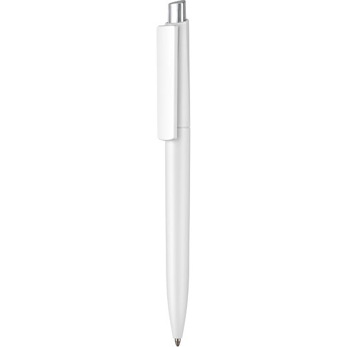 Kugelschreiber CREST M , Ritter-Pen, weiß, ABS-Kunststoff, 0,95cm (Länge), Bild 1