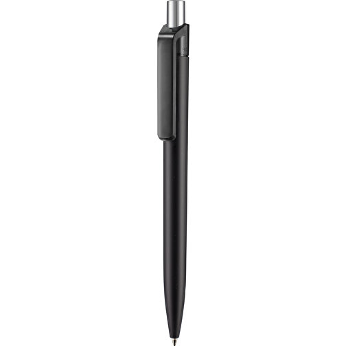 Kugelschreiber INSIDER SOFT STM , Ritter-Pen, schwarz/smoke grey, ABS-Kunststoff, 0,90cm (Länge), Bild 1
