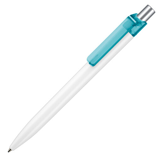 Kugelschreiber INSIDER STM , Ritter-Pen, türkis /weiß, ABS-Kunststoff, 0,90cm (Länge), Bild 2