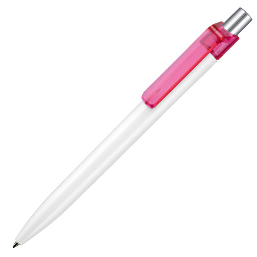 Kugelschreiber INSIDER STM , Ritter-Pen, magenta-pink /weiß, ABS-Kunststoff, 0,90cm (Länge), Bild 2