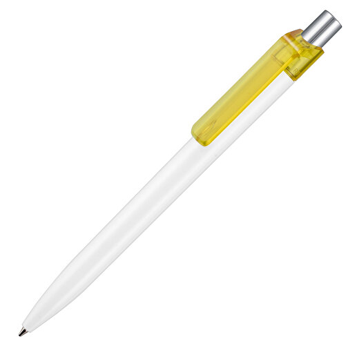 Kugelschreiber INSIDER STM , Ritter-Pen, ananas-gelb /weiß, ABS-Kunststoff, 0,90cm (Länge), Bild 2