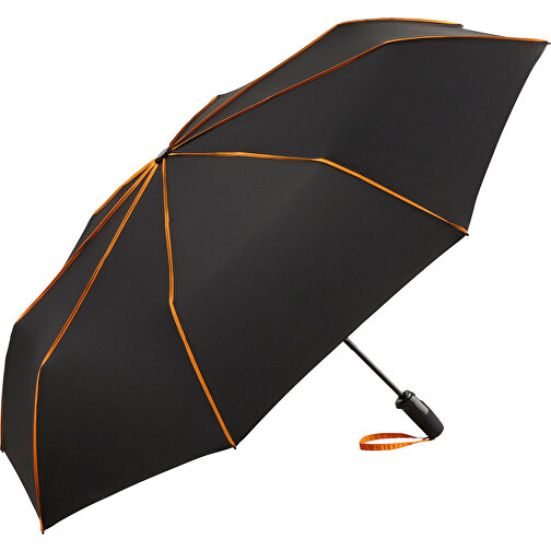 AOC-Oversize-Taschenschirm FARE® Seam , Fare, schwarz-orange, 100% Polyester-Pongee, , Bild 1