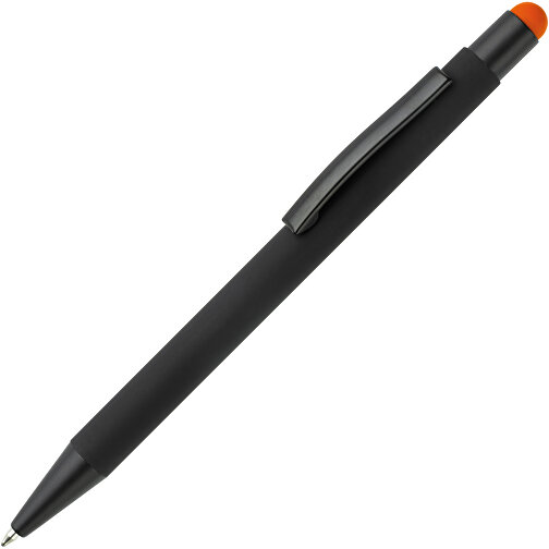 New York Schwarz Gummiert Stylus , schwarz / orange, Aluminium & Metall, 14,20cm (Länge), Bild 2
