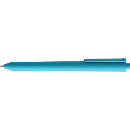 Pigra P03 Push Kugelschreiber , hellblau, ABS-Kunststoff, 14,00cm x 1,30cm (Länge x Breite), Bild 5