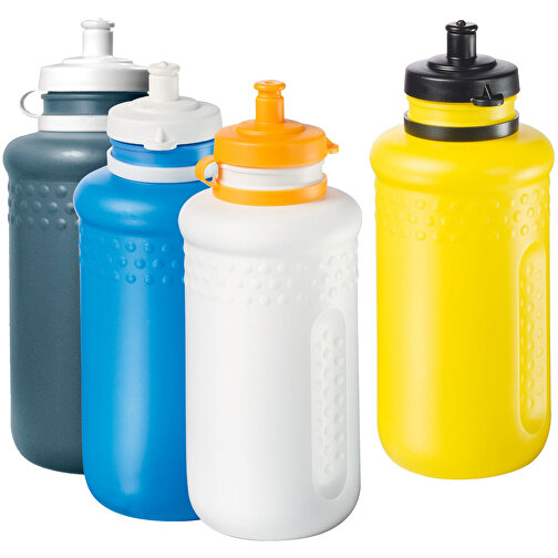 Trinkflasche 'Fahrrad' 0,5 L Mit Saugverschluss , standard-gelb, Kunststoff, 19,70cm (Höhe), Bild 2