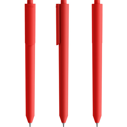 Pigra P03 Push Kugelschreiber , rot, ABS-Kunststoff, 14,00cm x 1,30cm (Länge x Breite), Bild 6