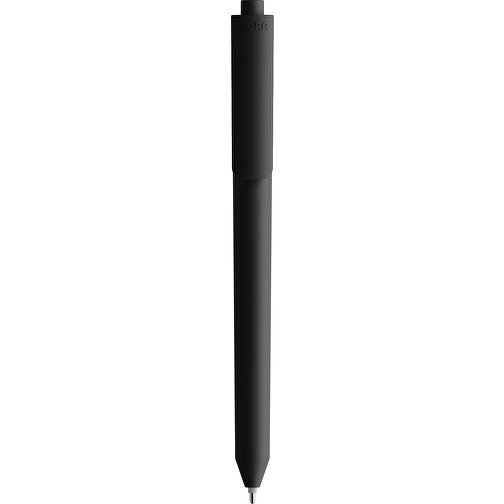 Pigra P03 Push Kugelschreiber , schwarz, ABS-Kunststoff, 14,00cm x 1,30cm (Länge x Breite), Bild 3