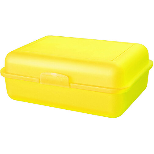 Vorratsdose 'School-Box' Groß , trend-gelb PP, Kunststoff, 17,50cm x 6,80cm x 13,10cm (Länge x Höhe x Breite), Bild 1
