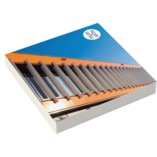 bloc note avec feuilles adhesives et couvert 70 x 70 mm, impression: 4c, Image 1