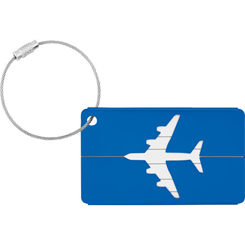 Fly Tag , königsblau, Aluminium, 7,50cm x 4,50cm (Länge x Breite), Bild 2