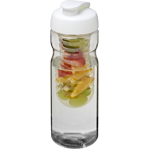 H2O Base® 650 ml sportflaska med uppfällbart lock och fruktkolv, Bild 1