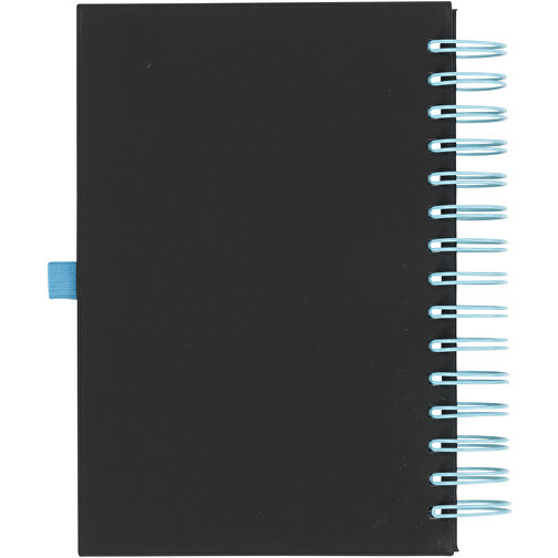 Wiro A5 Spiral Notizbuch , schwarz / blau, PU Kunststoff, Metall, 21,00cm x 3,10cm x 15,80cm (Länge x Höhe x Breite), Bild 4