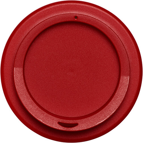 Brite-Americano® 350 Ml Isolierbecher Mit Schutzring Reifen-Design , rot, PP Kunststoff, Silikon Kunststoff, 15,40cm (Höhe), Bild 2