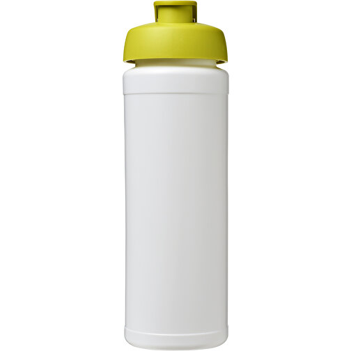Baseline® Plus Grip 750 Ml Sportflasche Mit Klappdeckel , weiß / limone, HDPE Kunststoff, PP Kunststoff, 23,60cm (Höhe), Bild 3