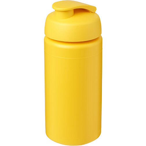 Baseline® Plus Grip 500 Ml Sportflasche Mit Klappdeckel , gelb, HDPE Kunststoff, PP Kunststoff, 18,50cm (Höhe), Bild 1