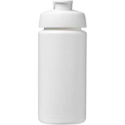 Baseline® Plus Grip 500 Ml Sportflasche Mit Klappdeckel , weiß, HDPE Kunststoff, PP Kunststoff, 18,50cm (Höhe), Bild 3