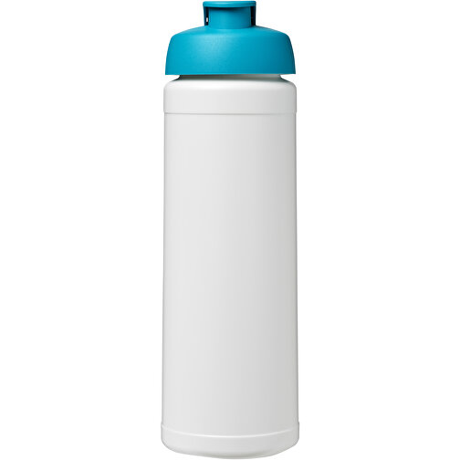 Baseline® Plus 750 Ml Flasche Mit Klappdeckel , weiß / aquablau, HDPE Kunststoff, PP Kunststoff, 23,60cm (Höhe), Bild 3