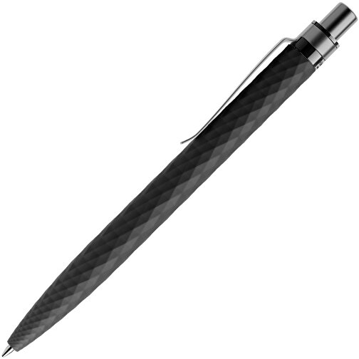 Prodir QS01 Soft Touch PRS Push Kugelschreiber , Prodir, schwarz/graphit satiniert, Kunststoff/Metall, 14,10cm x 1,60cm (Länge x Breite), Bild 4