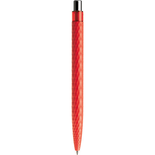 Prodir QS01 PMT Push Kugelschreiber , Prodir, rot/silber poliert, Kunststoff/Metall, 14,10cm x 1,60cm (Länge x Breite), Bild 3