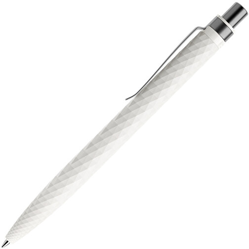 Prodir QS01 PMS Push Kugelschreiber , Prodir, weiß/graphit satiniert, Kunststoff/Metall, 14,10cm x 1,60cm (Länge x Breite), Bild 4