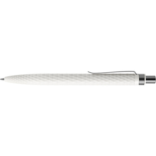 Prodir QS01 PMS Push Kugelschreiber , Prodir, weiß/graphit satiniert, Kunststoff/Metall, 14,10cm x 1,60cm (Länge x Breite), Bild 5