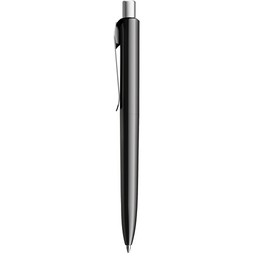 Prodir DS8 PSP Push Kugelschreiber , Prodir, schwarz/silber satiniert, Kunststoff/Metall, 14,10cm x 1,50cm (Länge x Breite), Bild 2
