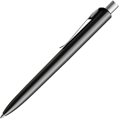 Prodir DS8 PSP Push Kugelschreiber , Prodir, schwarz/silber satiniert, Kunststoff/Metall, 14,10cm x 1,50cm (Länge x Breite), Bild 4