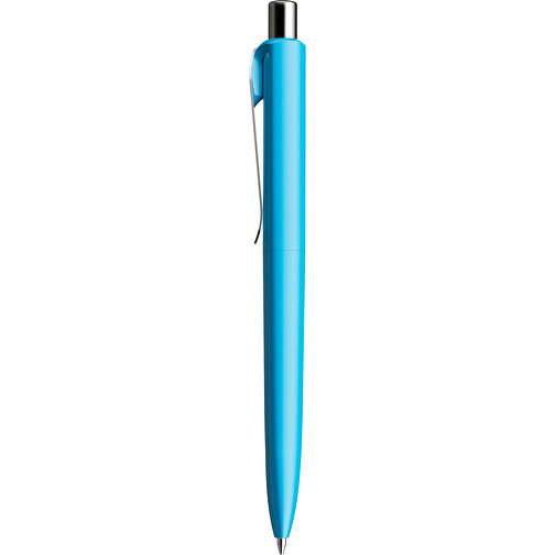 Prodir DS8 PSM Push Kugelschreiber , Prodir, cyanblau/silber poliert, Kunststoff/Metall, 14,10cm x 1,50cm (Länge x Breite), Bild 2